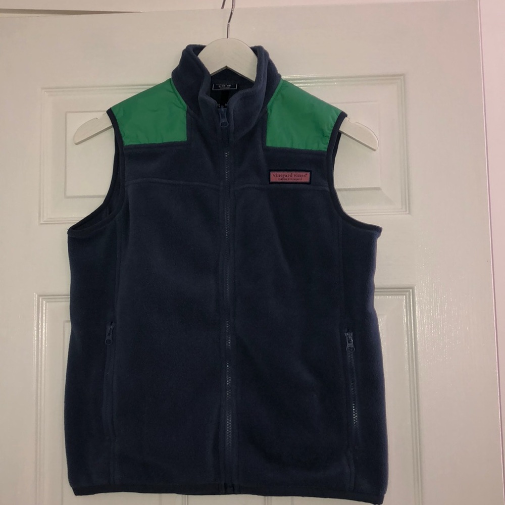 Boys Vineyard Vines fleece vest.